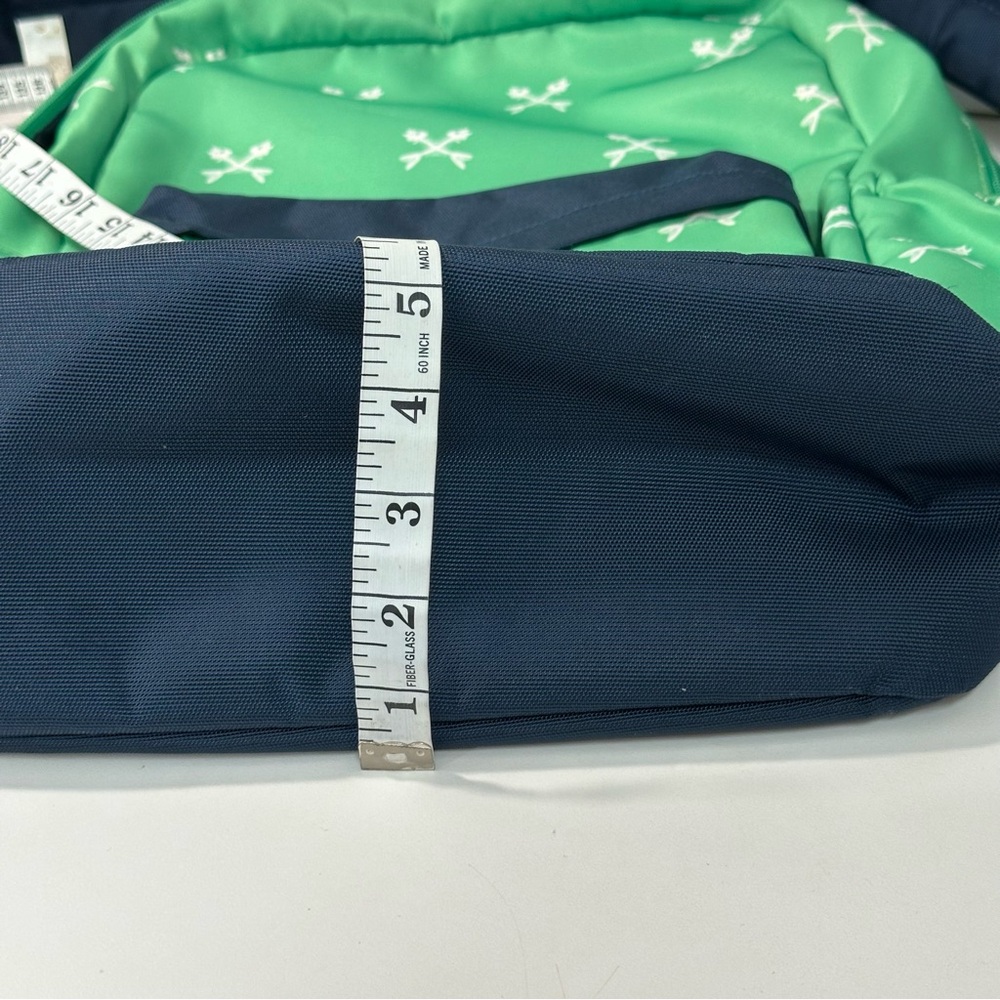 Vineyard Vines Martha’s Vineyard Fishbones Green Blue Backpack - Picture 12 of 13